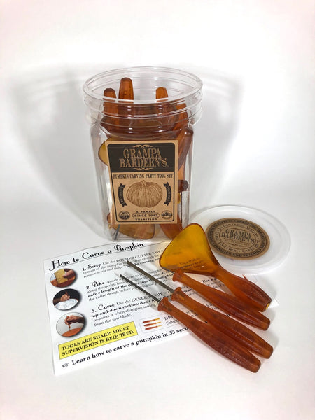 Grampa Bardeen's Pumpkin Carving Party Tool Set